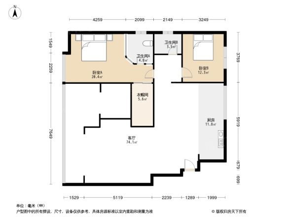 荷塘月色户型图