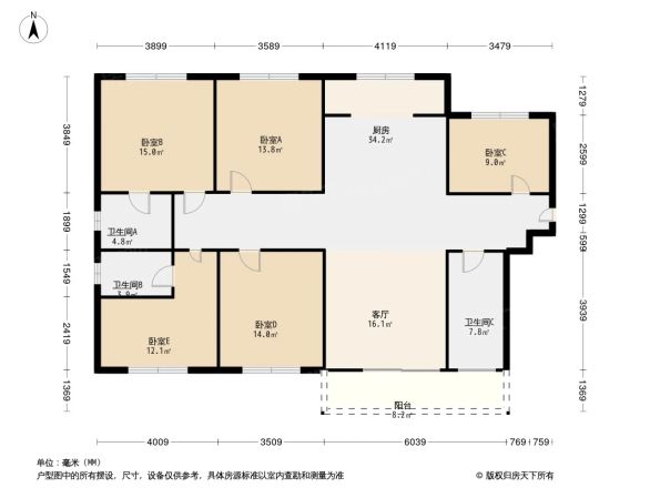 嘉和城塞纳右岸户型图