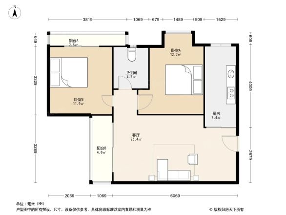 明发御景园户型图