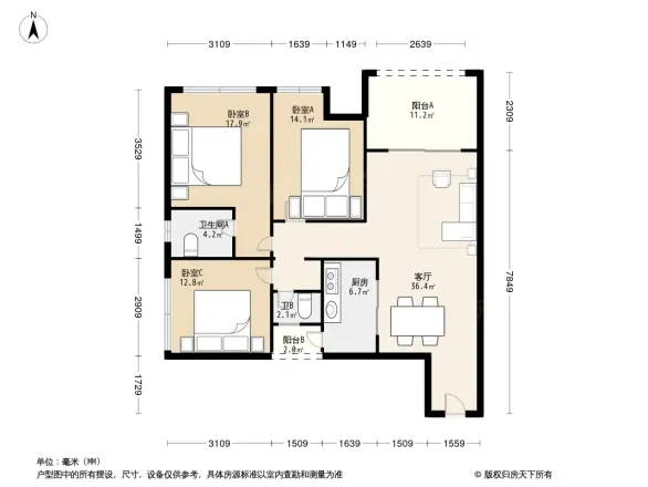汇祥林里3000户型图