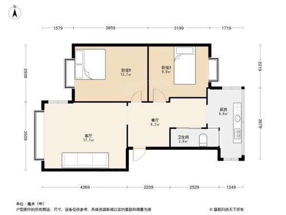 理工大学新迎校区职工宿舍户型图