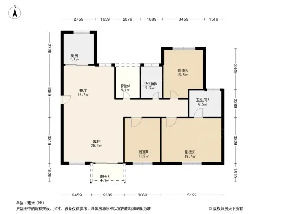 丰泰东海城堡户型图