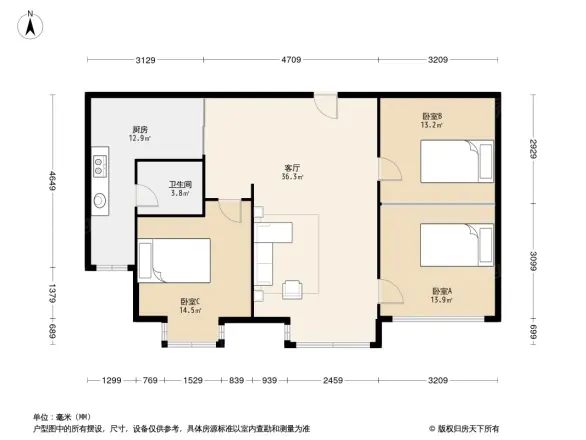 盾安九龙城户型图