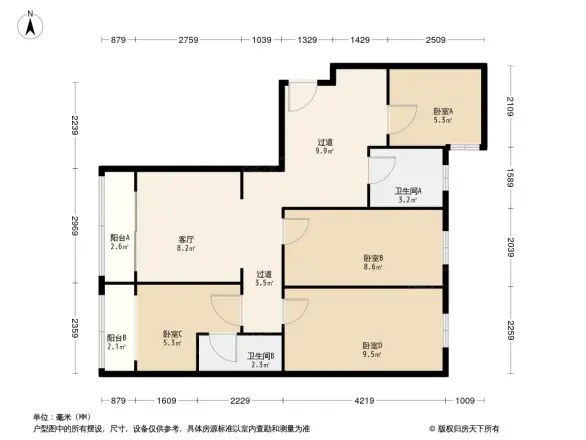 裕阳大厦户型图