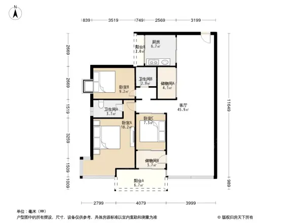 波托菲诺香山里二期户型图