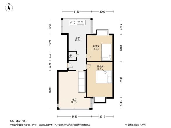 理工大学新迎校区职工宿舍户型图