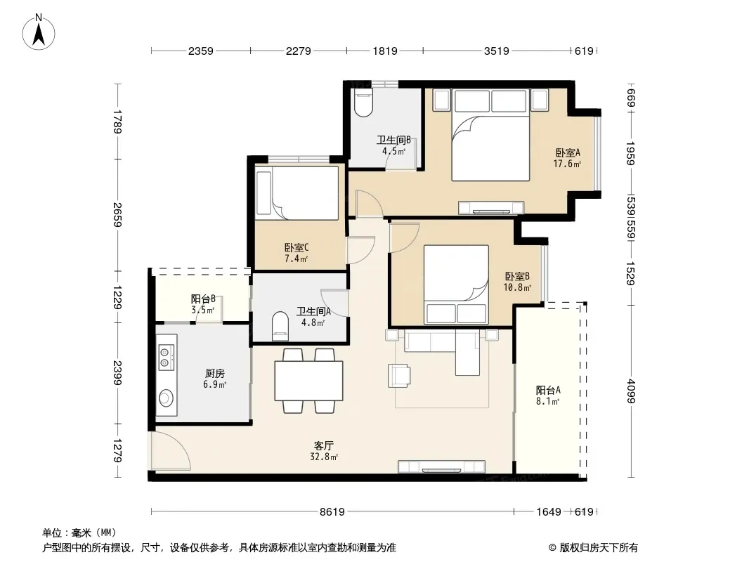 大冲城市花园户型图
