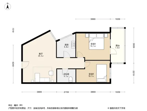 枫叶高层户型图