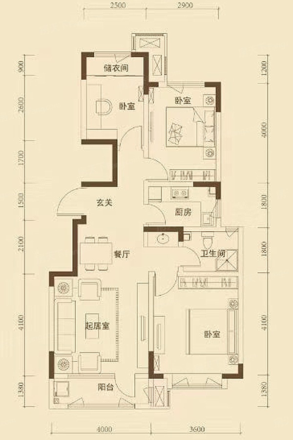 户型图2/3