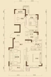 北大资源阅府3室2厅1厨1卫建面101.00㎡