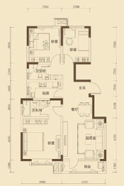 北大资源阅府3室2厅1厨2卫建面113.00㎡