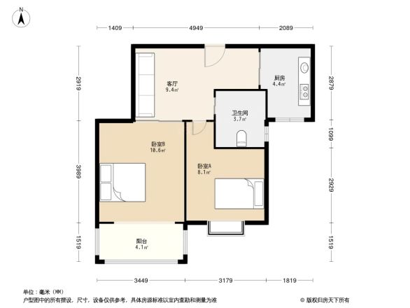 新梅绿岛苑户型图