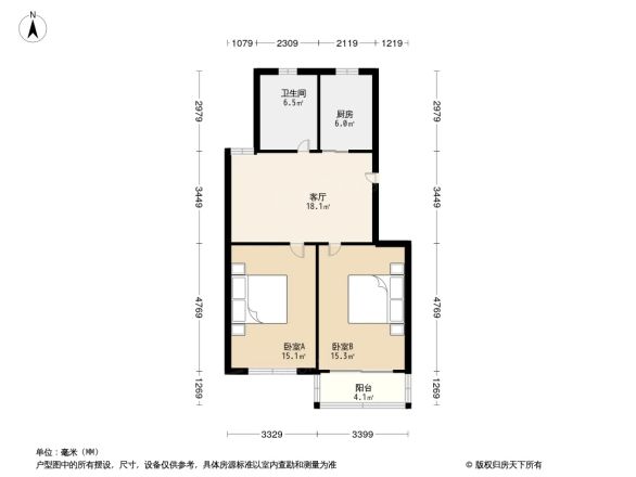 贝港二区户型图
