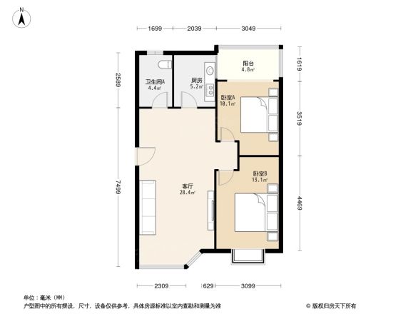 自由星城一期户型图
