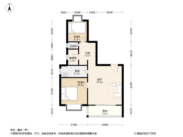 万科金色里程红郡园户型图