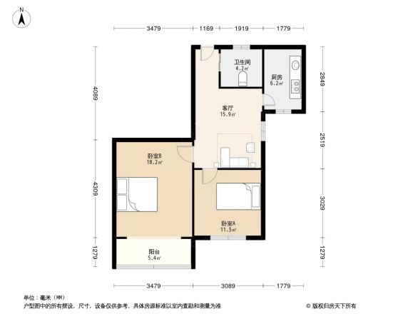 北小区户型图