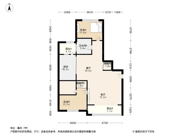 白玉兰家园户型图