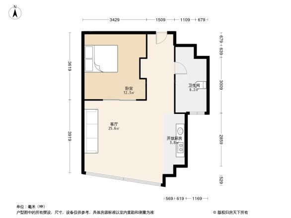 艾格美国际公寓户型图