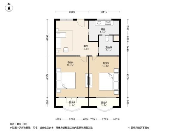 集成公寓户型图