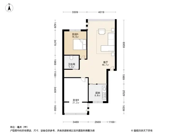 潮蓉花园户型图