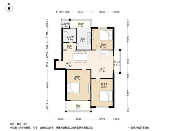 建德花园郁金香苑户型图