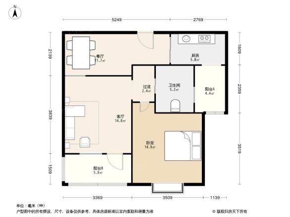 保利金爵公寓户型图