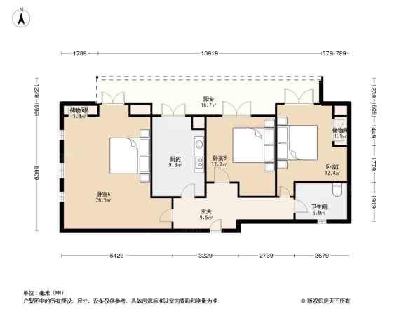 卡德公寓户型图
