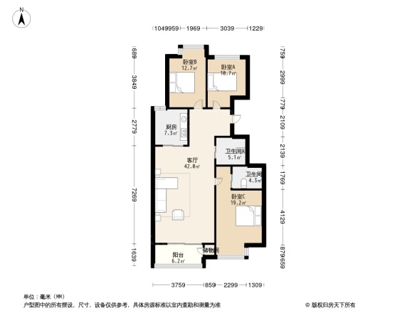 浅草名苑户型图