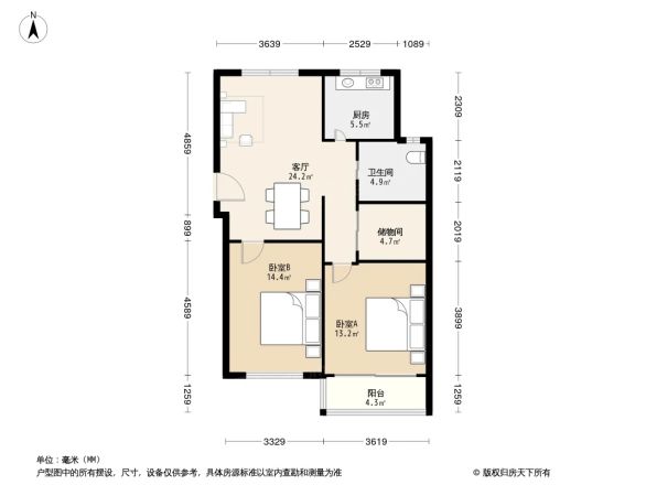 阳光园二期户型图