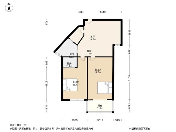 哈佛公寓户型图
