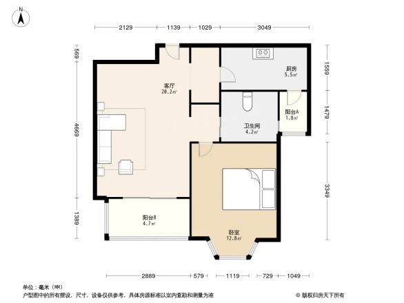 绿地崴廉公寓户型图
