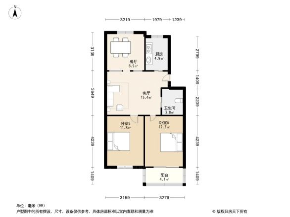贝港二区户型图