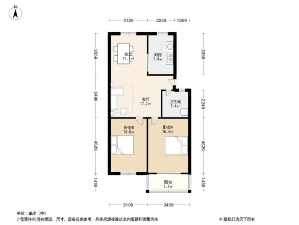 水清二村户型图