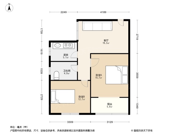 机场新村户型图