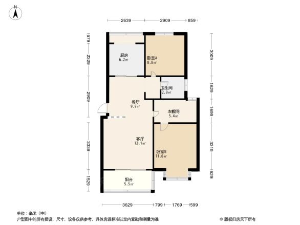滨江雅苑户型图
