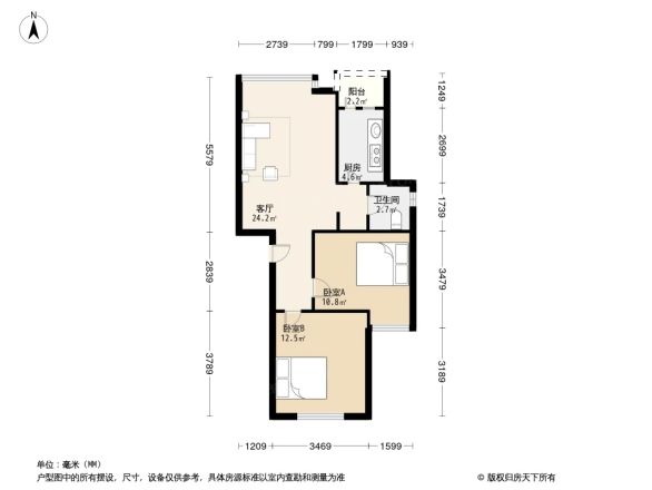 蓝色空间户型图