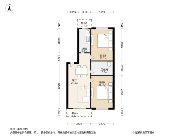 鹏莱花园户型图