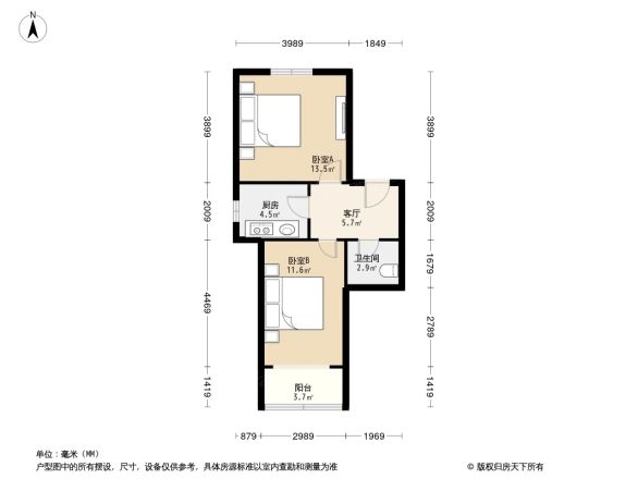 虹鹿花苑二公寓户型图
