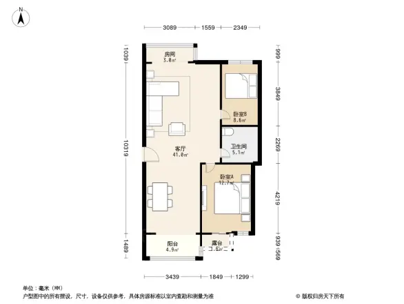 小平岛H组团户型图