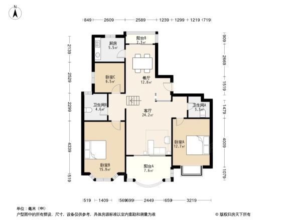 东苑半岛花园别墅户型图