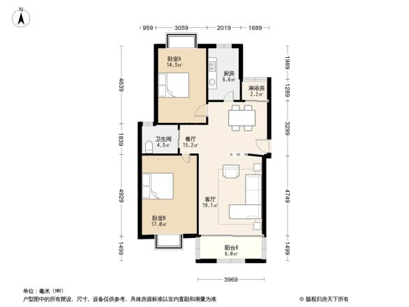 罗香苑户型图