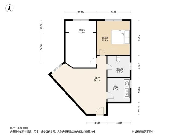 爱乐大厦户型图