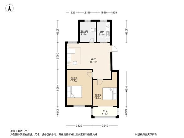 育秀二区户型图