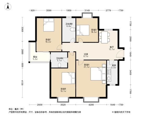 东方莱茵户型图
