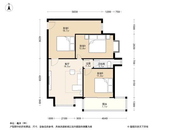 百佳庭院户型图