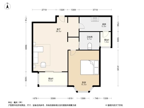 绿地崴廉公寓户型图