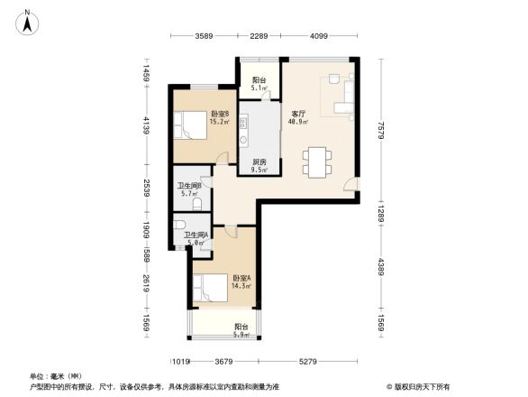 皇都花园户型图