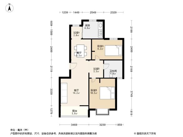 新梅绿岛苑户型图
