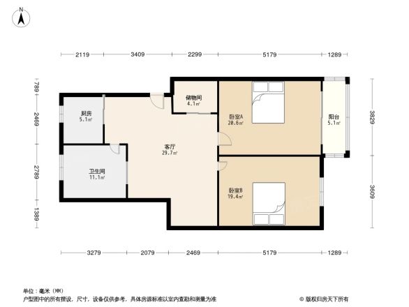 育秀二区户型图