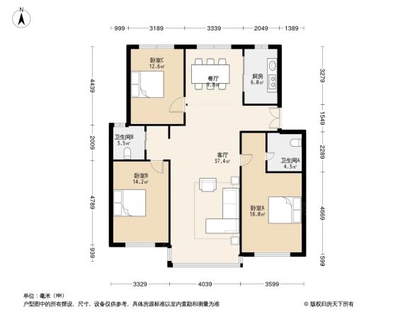 阳光园二期户型图